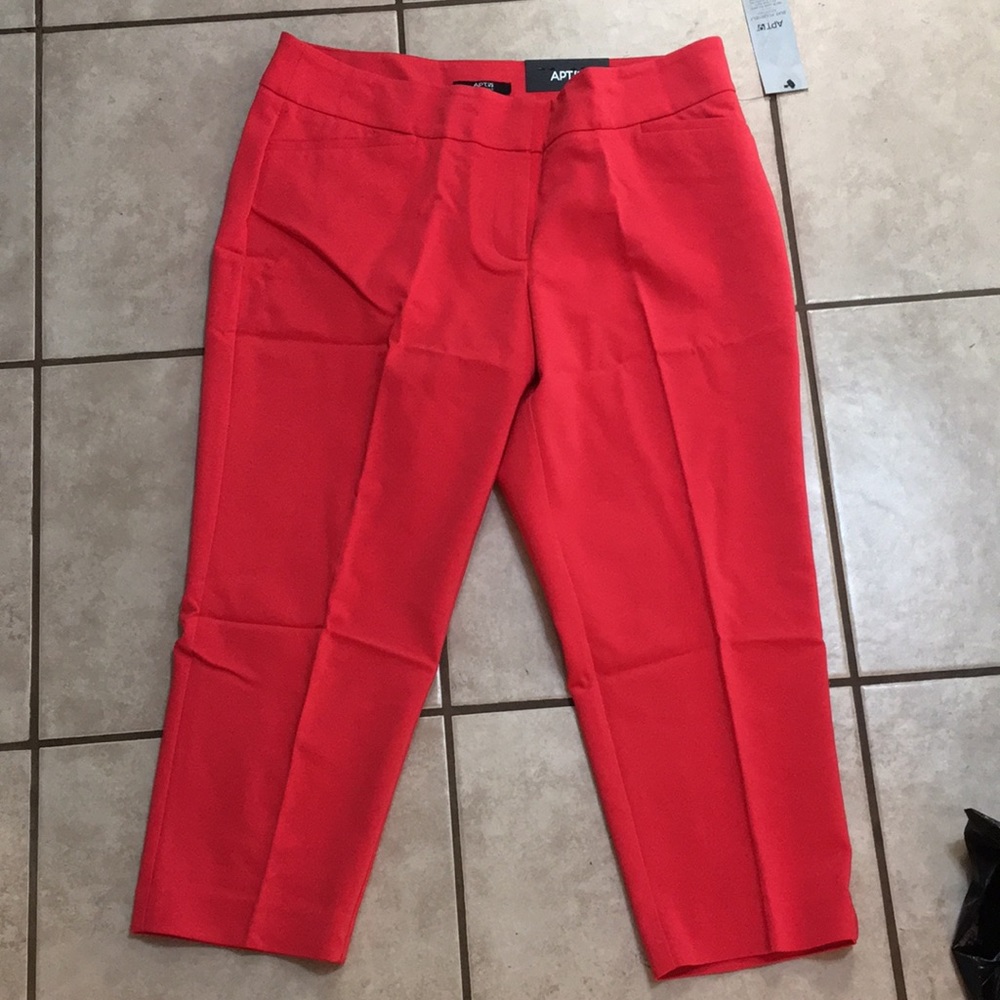 Red Capri Pants